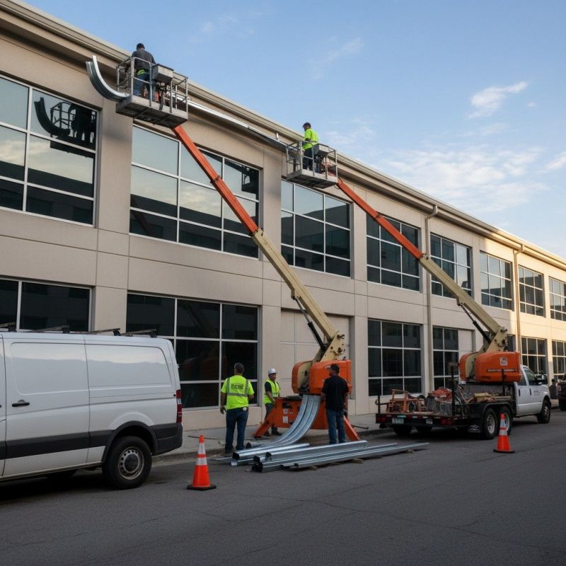 Industrial Gutter Installation