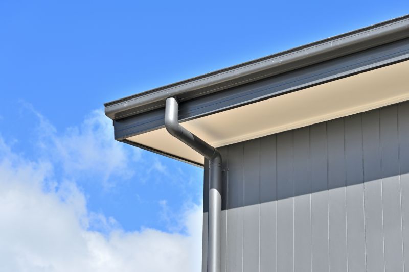 Gutter System with Downspouts